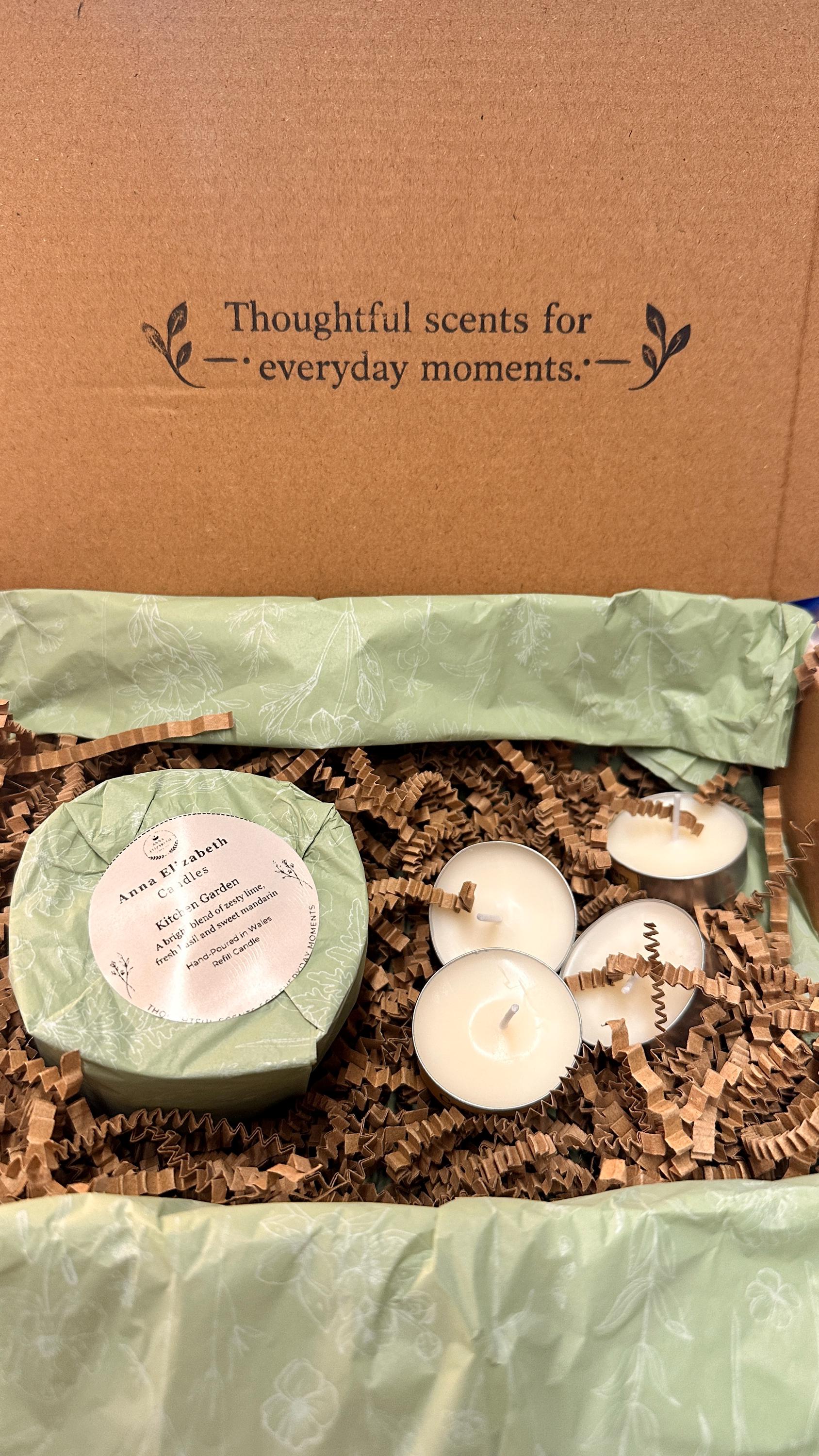 Candle Starter Kit, Ceramic Pot Candle with Refill & Matches, Refillable Candle Set, Home Fragrance