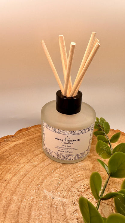 Reed Diffuser with Refill Pouch, Frosted Glass Diffuser Set, Extra Reeds, Long Lasting Room Scent, Refillable Home Fragrance