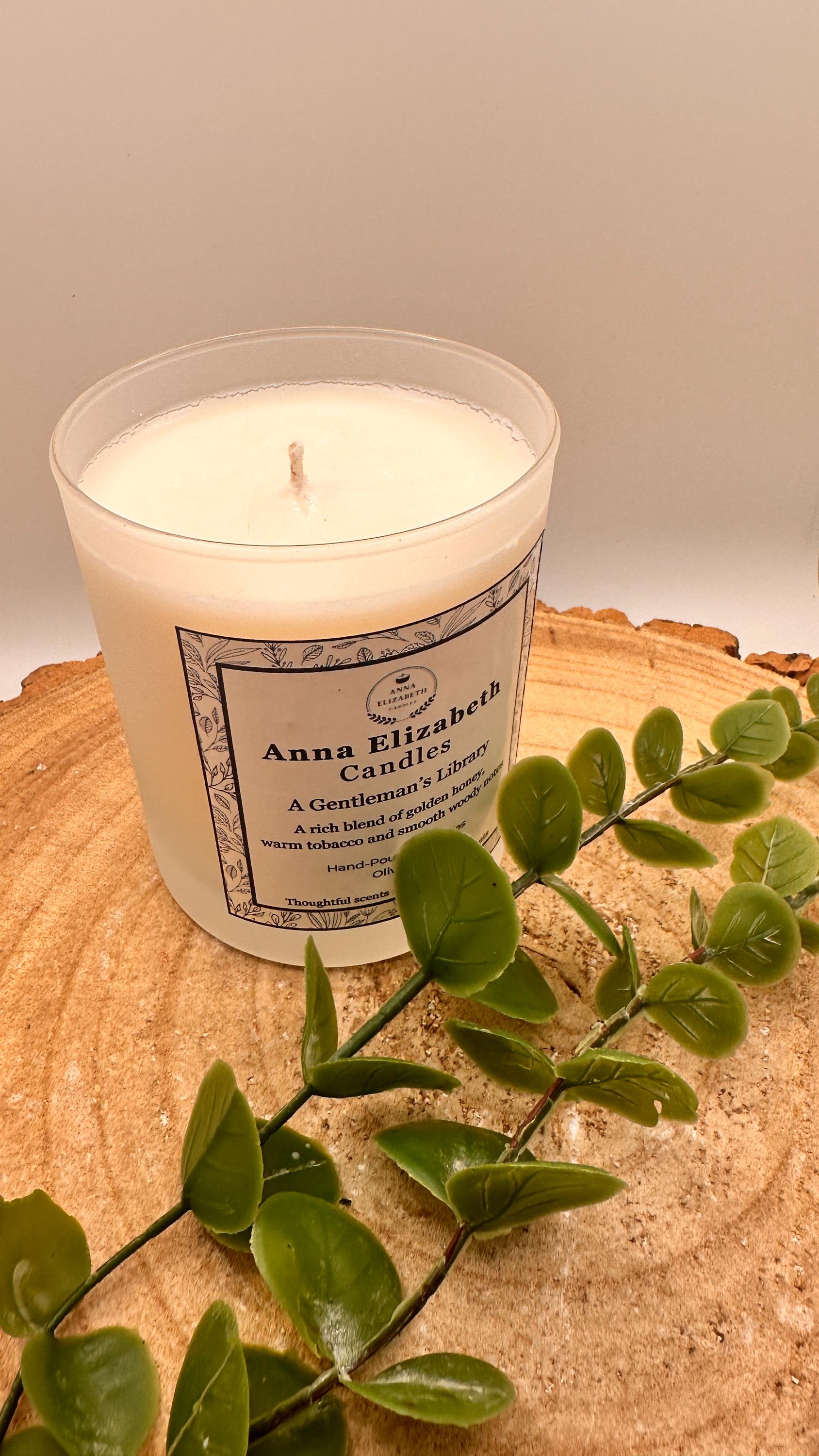 Large Scented Candle, Olive Wax Candle, Refillable Candle, Home Fragrance Candle, Long Lasting Jar Candle