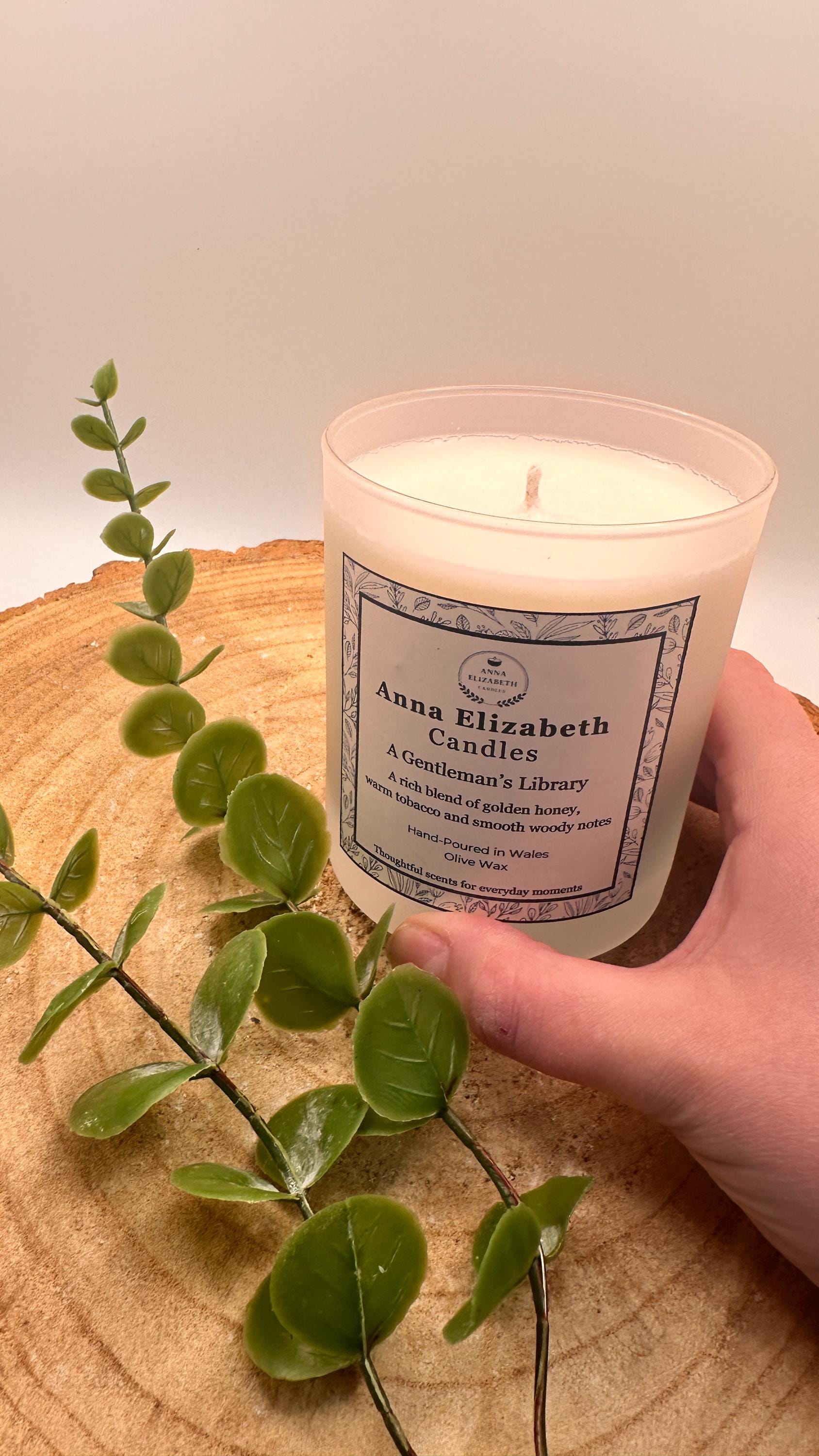 Refillable Candle Set, Large Scented Candle with Refill, Olive Wax Candle, Home Fragrance, Long Lasting Candle