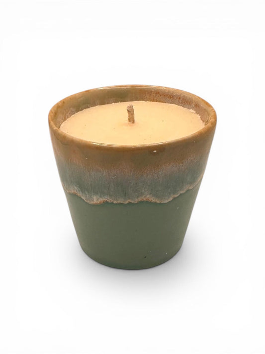 Calming Candle for Sleep, Essential Oil Candle, Blue Coffee Cup Candle, Relaxing Night Routine Candle