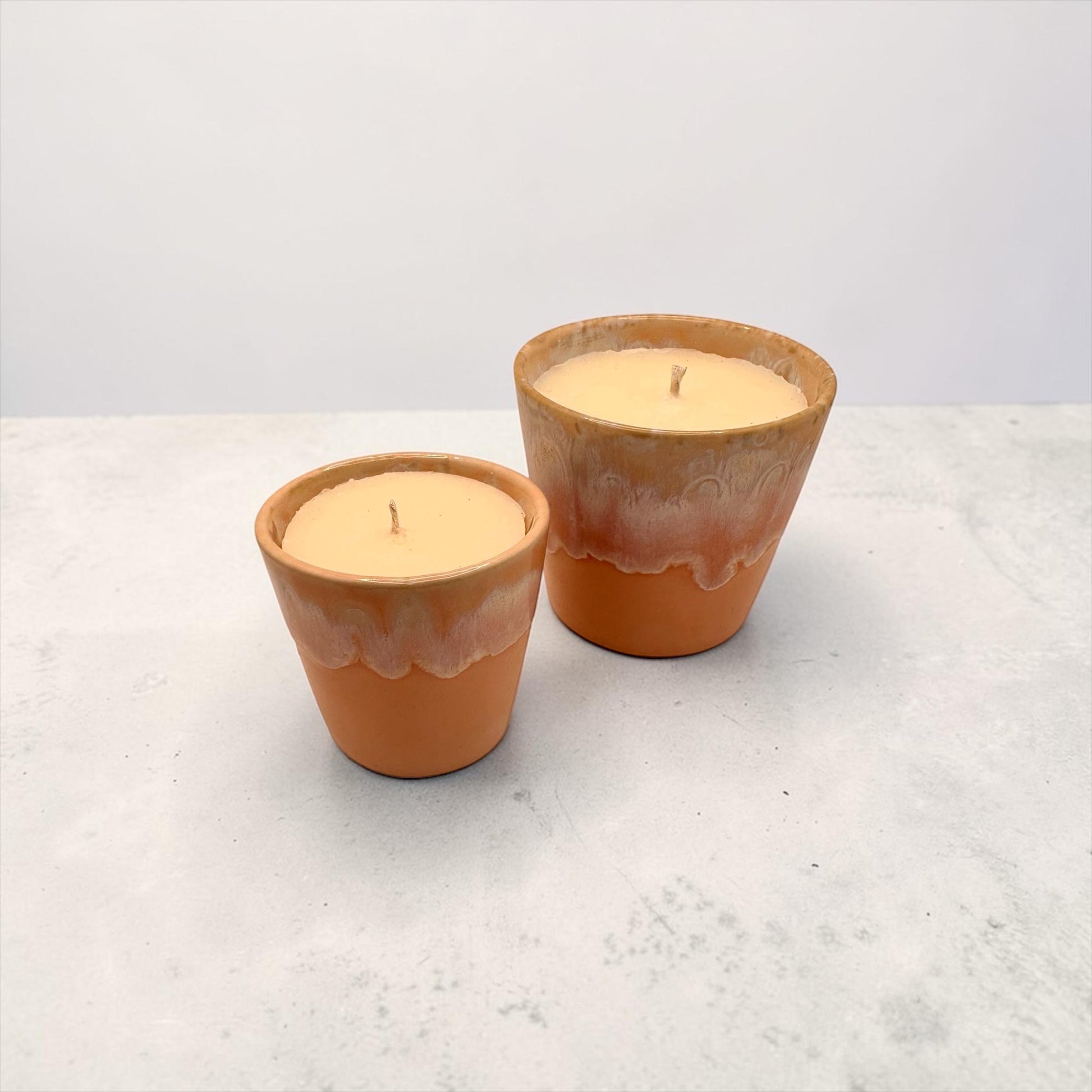 Positive Energy Candle Set, Essential Oil Coffee Cup Candles, Mini & Large Candle Bundle, Pink Ceramic Candle, Uplifting Home Fragrance