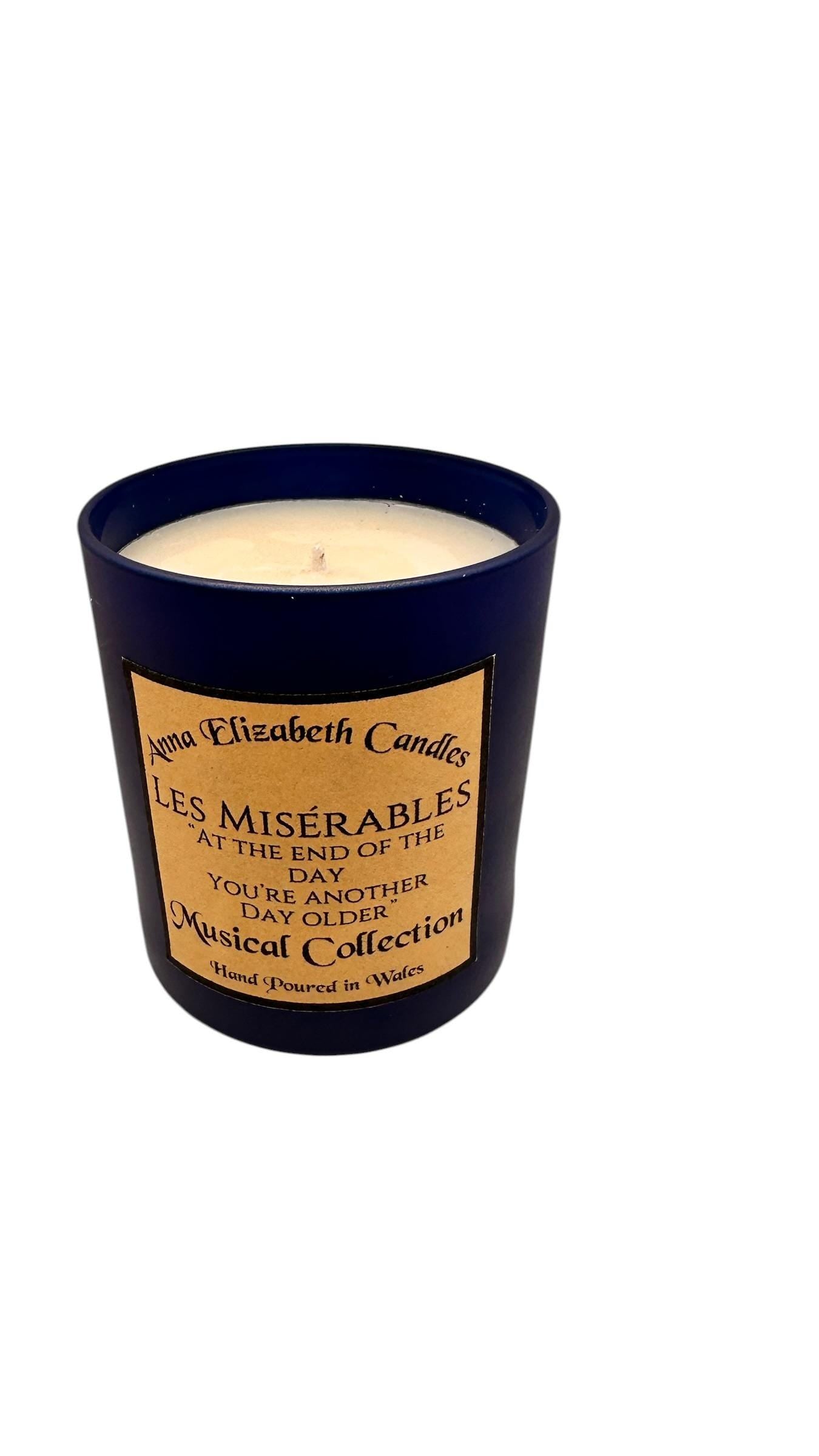 Les Miserables Candle, Musical Theatre Candle, Theatre Inspired Gift, Broadway Candle, Unique Gift for Theatre Lover