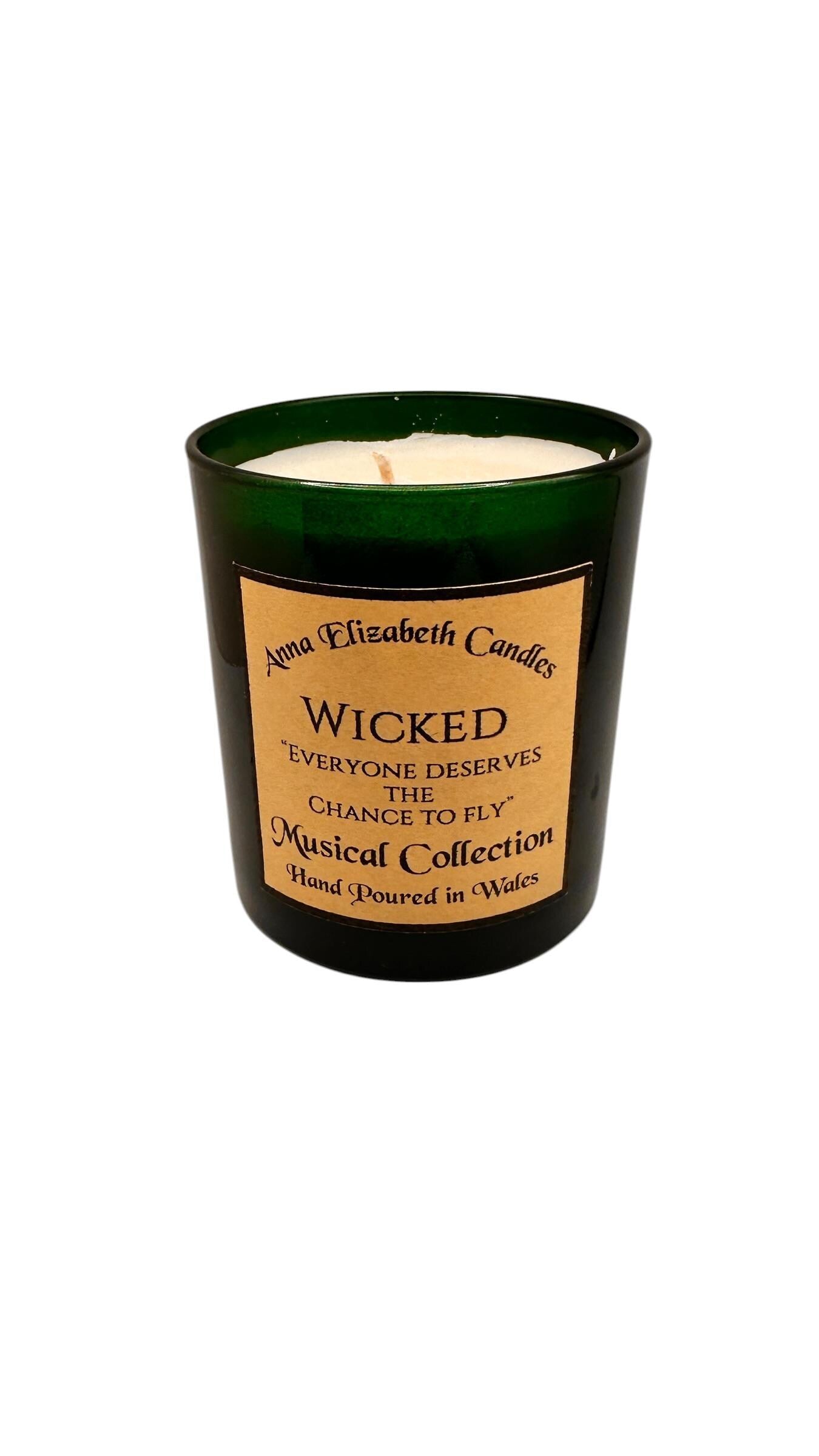 Wicked Candle, Musical Theatre Candle, Theatre Lover Gift, Broadway Candle, Inspired by Wicked, Magical Candle Gift, Witchy Candle