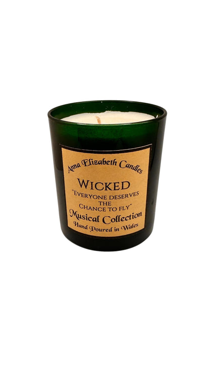 Wicked Candle, Musical Theatre Candle, Theatre Lover Gift, Broadway Candle, Inspired by Wicked, Magical Candle Gift, Witchy Candle