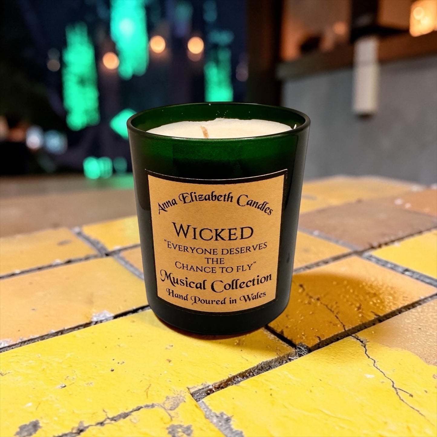 Wicked Candle, Musical Theatre Candle, Theatre Lover Gift, Broadway Candle, Inspired by Wicked, Magical Candle Gift, Witchy Candle