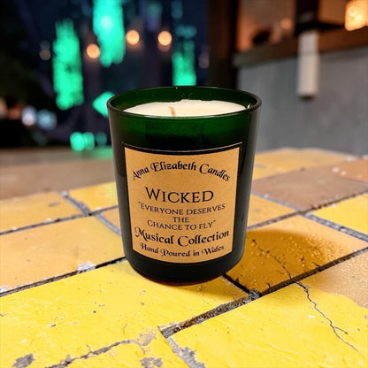 Wicked Candle, Musical Theatre Candle, Theatre Lover Gift, Broadway Candle, Inspired by Wicked, Magical Candle Gift, Witchy Candle