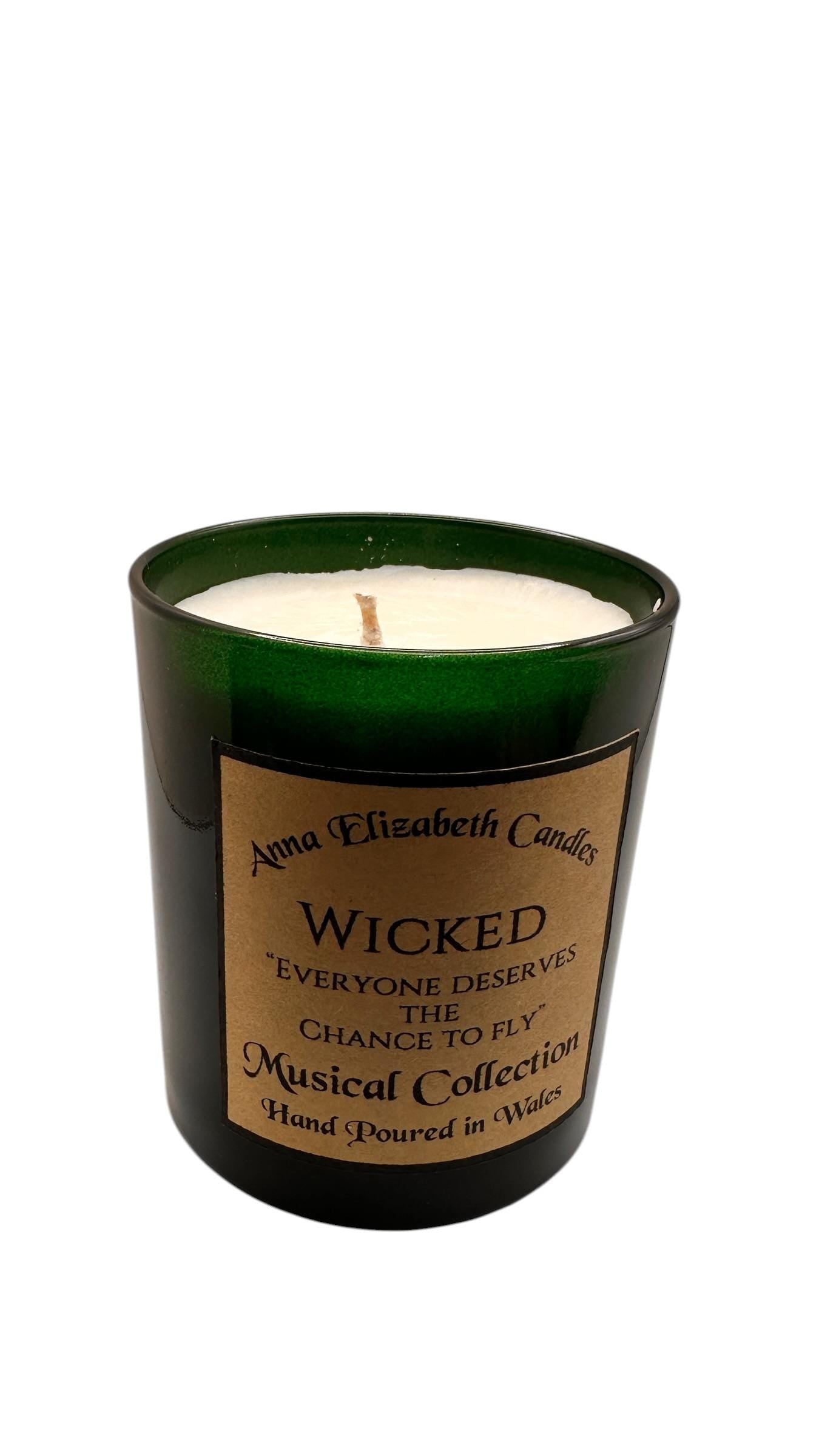 Wicked Candle, Musical Theatre Candle, Theatre Lover Gift, Broadway Candle, Inspired by Wicked, Magical Candle Gift, Witchy Candle