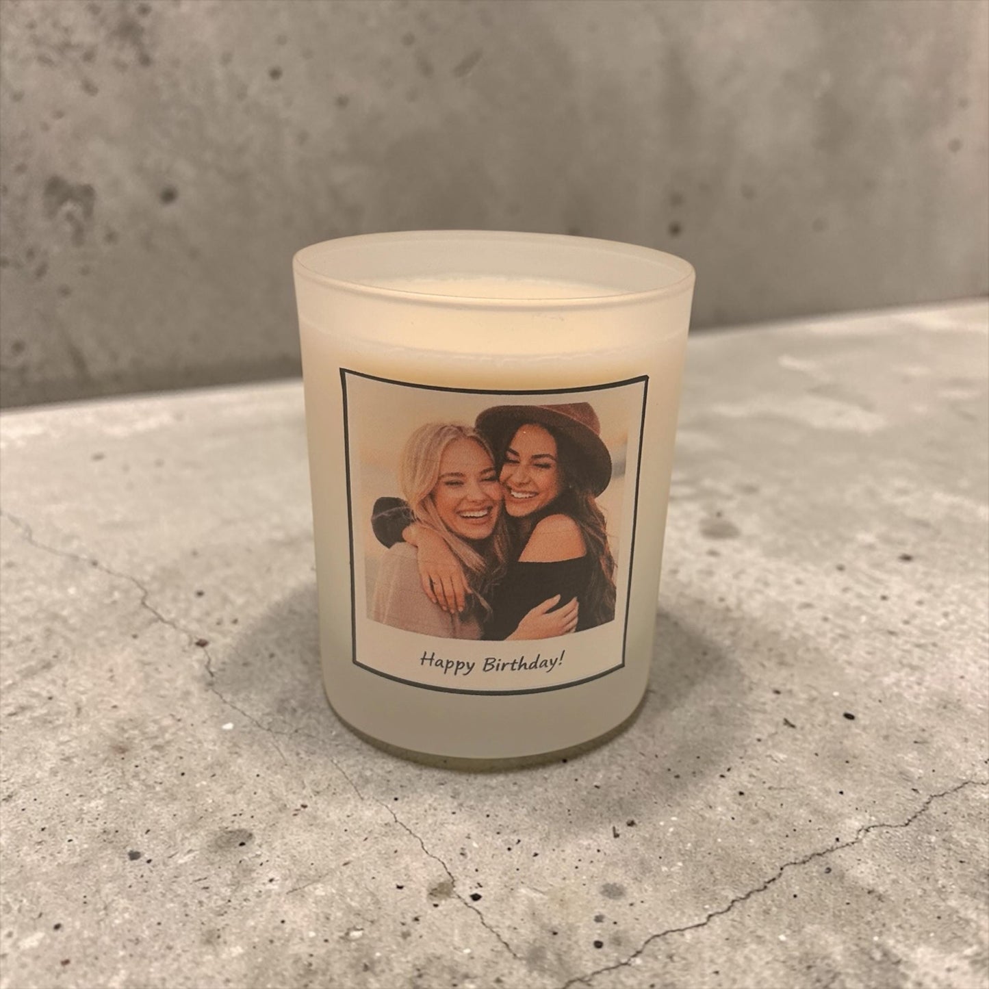 Photo Candle, Personalised Candle with Photo, Custom Photo Gift, Add Your Own Image, Birthday Gift, Handmade UK