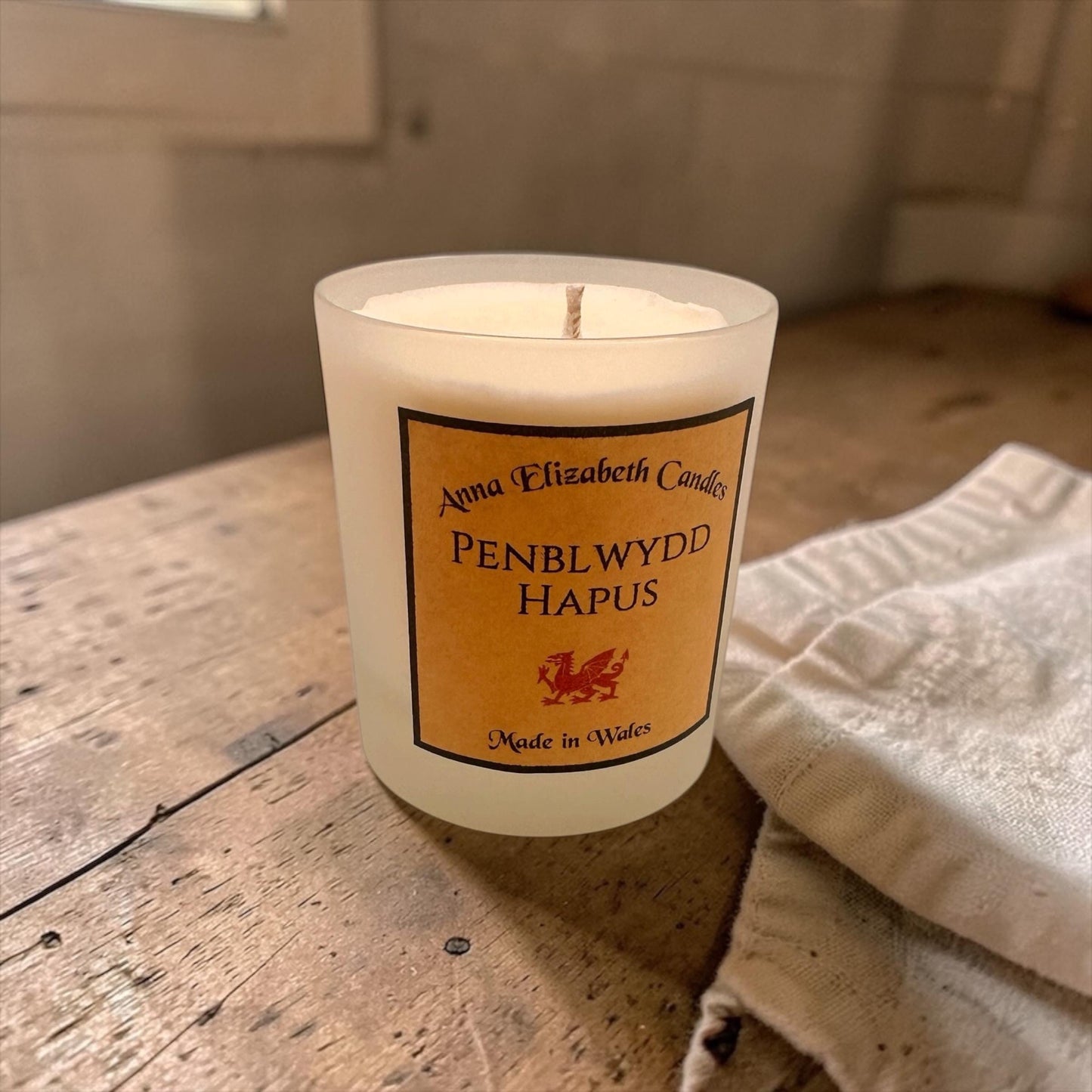Penblwydd Hapus Candle, Welsh Birthday Gift, Personalised Candle, Large Scented Candle, Unique Welsh Gift