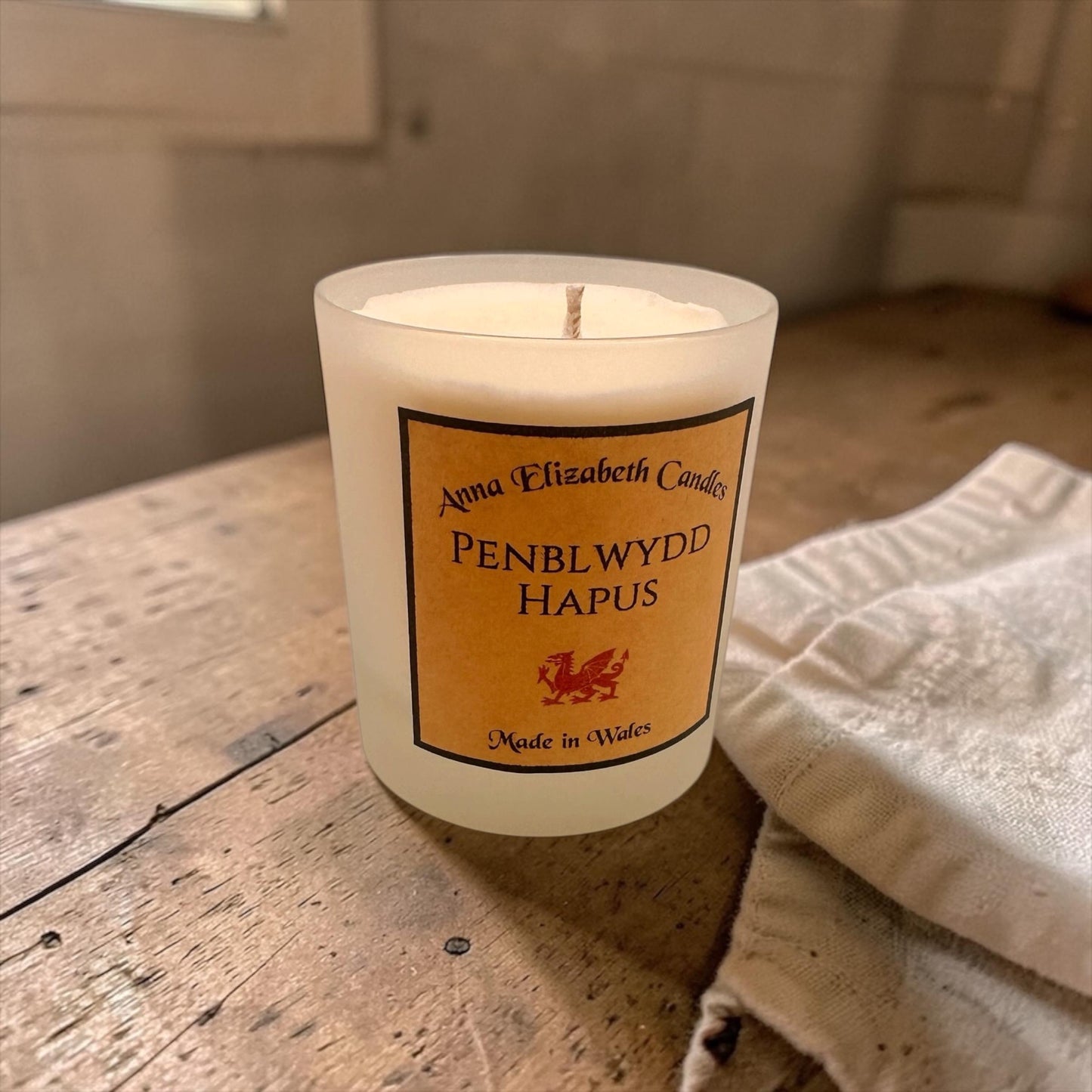 Penblwydd Hapus Mini Candle, Welsh Birthday Gift, Small Birthday Candle, Personalised Candle, Welsh Gift Idea