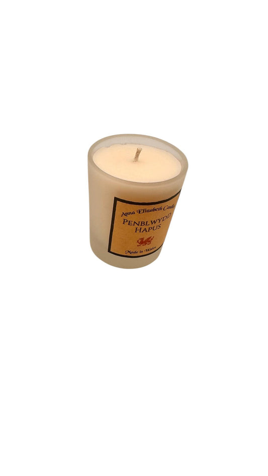 Penblwydd Hapus Mini Candle, Welsh Birthday Gift, Small Birthday Candle, Personalised Candle, Welsh Gift Idea