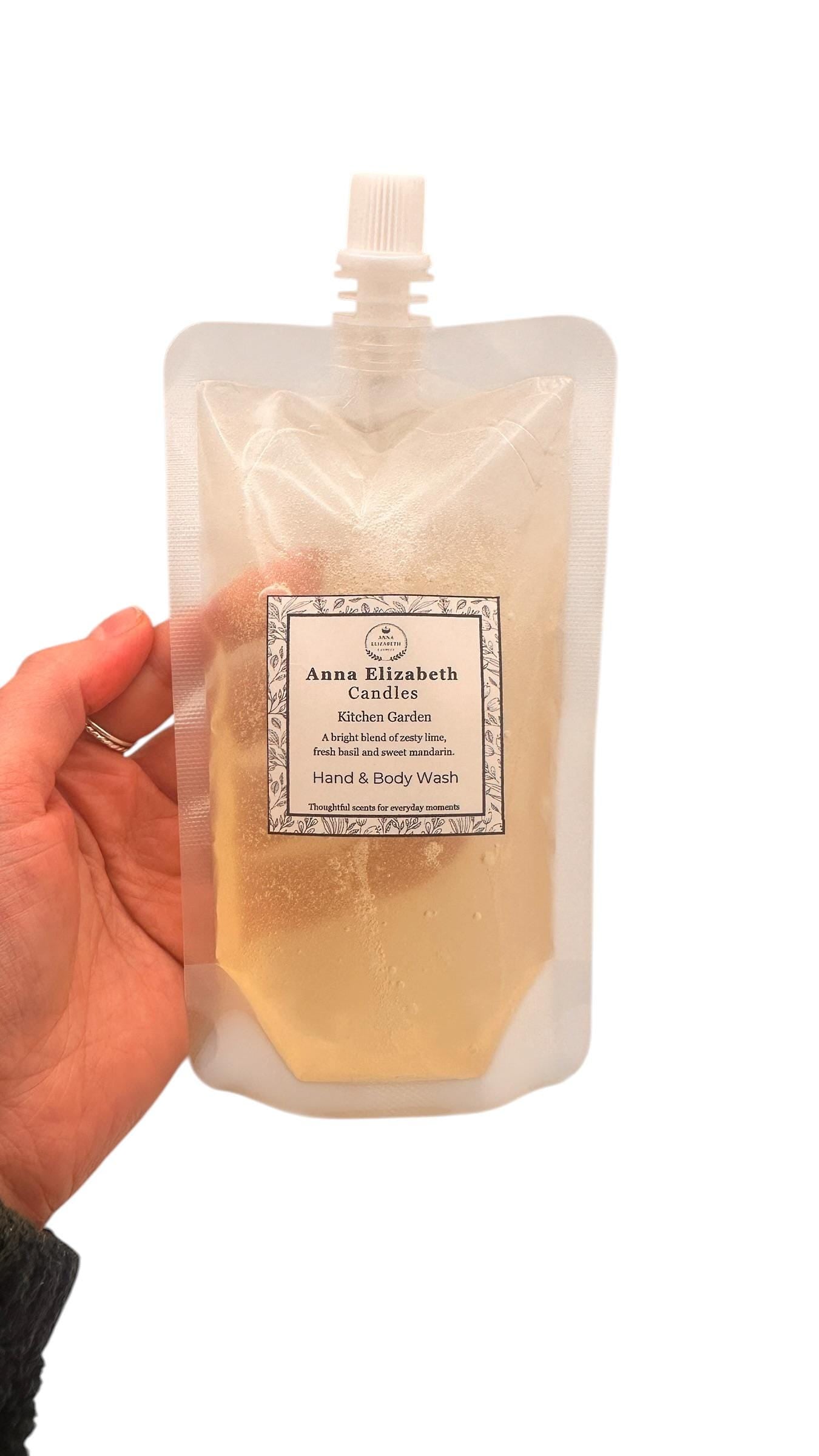 Refill Wash & Lotion Set 250ml, Eco Refill Pouch Bundle, Sustainable Skincare, Bathroom Refill Set