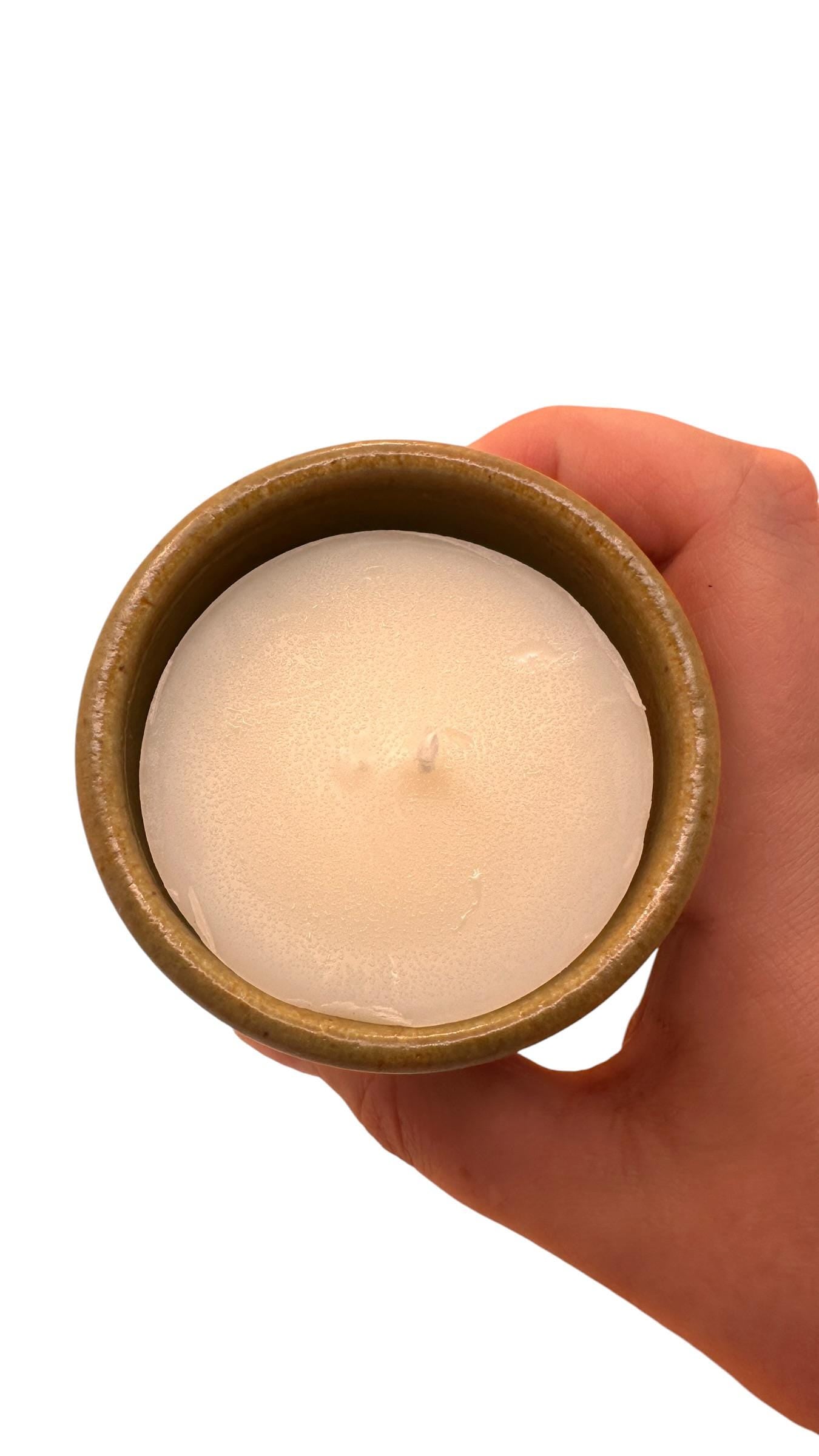 Mini Candle Starter Kit, Ceramic Pot Candle with Refill & Matches, Refillable Candle Set, Home Fragrance