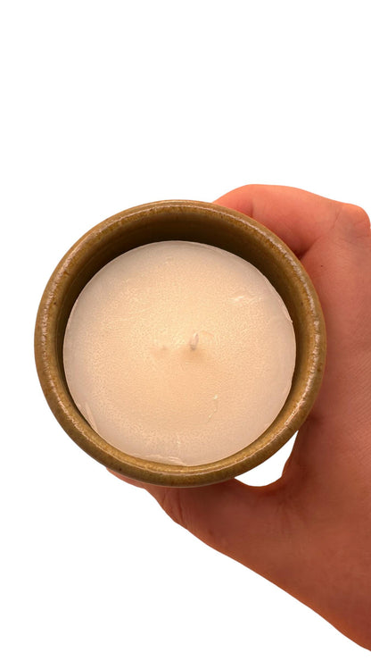 Mini Candle Starter Kit, Ceramic Pot Candle with Refill & Matches, Refillable Candle Set, Home Fragrance