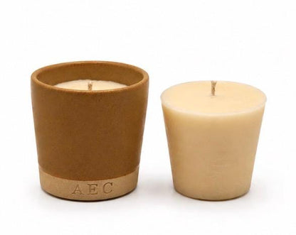 Personalised Candle with Refill, Ceramic Pot Candle Gift, Custom Candle, Refillable Candle Set, Home Fragrance