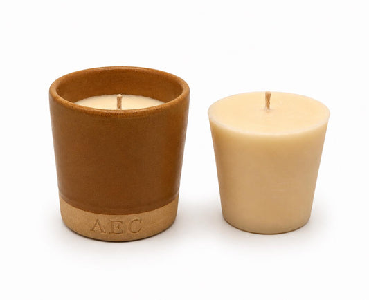 Personalised Candle with Refill, Ceramic Pot Candle Gift, Custom Candle, Refillable Candle Set, Home Fragrance