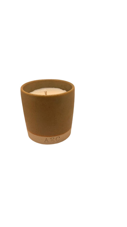 Ceramic Pot Candle, Refillable Candle, Olive Wax Candle, Aesthetic Home Decor, Long Lasting Scented Candle