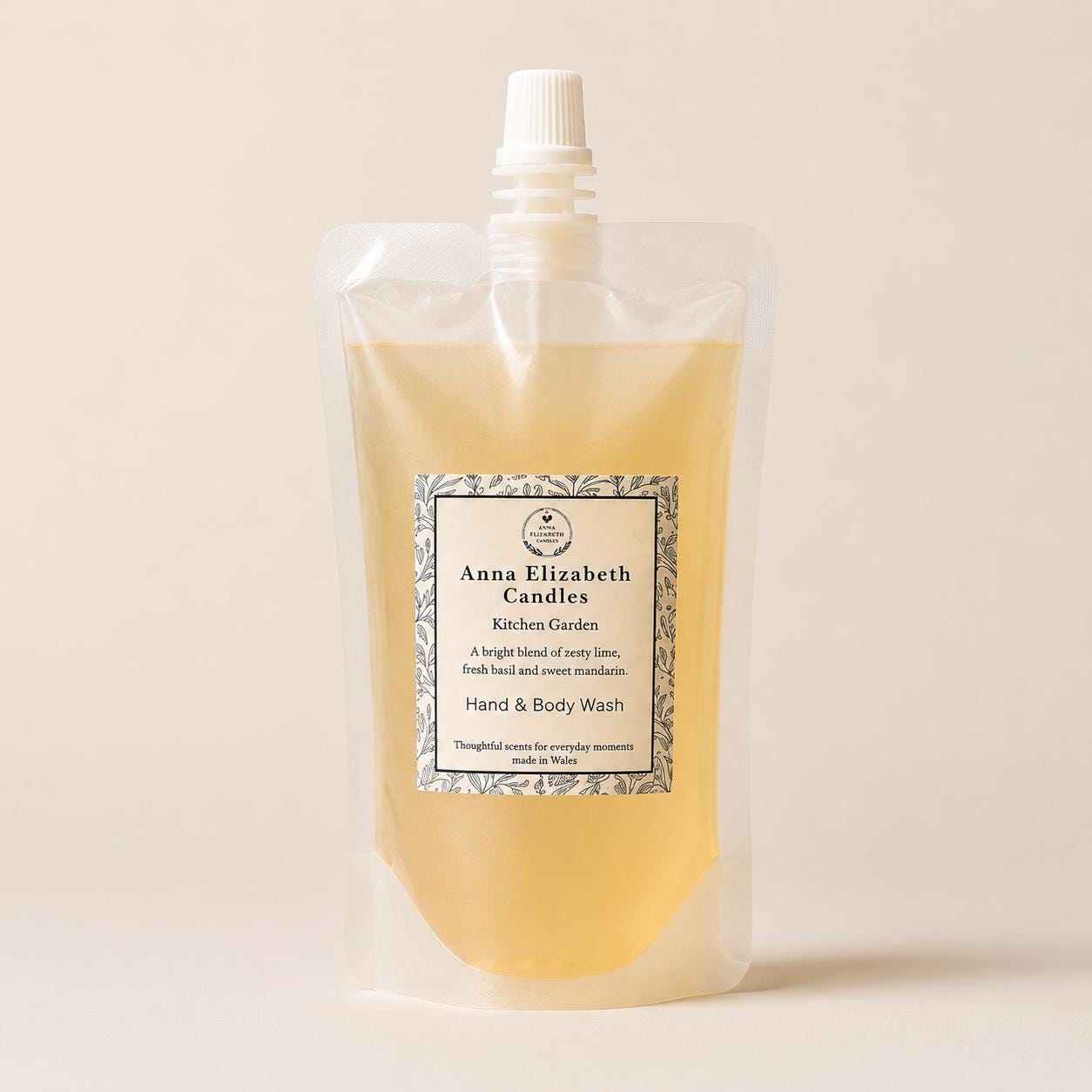 Hand Soap Refill Pouch, Liquid Hand Soap Refill, Hand & Body Wash Refill, Eco Friendly Bathroom Refill, Handmade in Wales