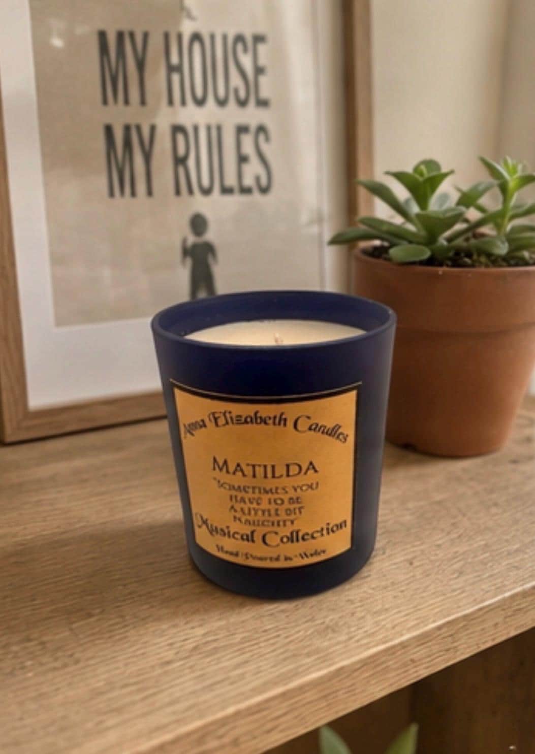 Personalised Matilda Candle, Book Lover Gift, Musical Theatre Gift, Personalised Candle, Custom Gift