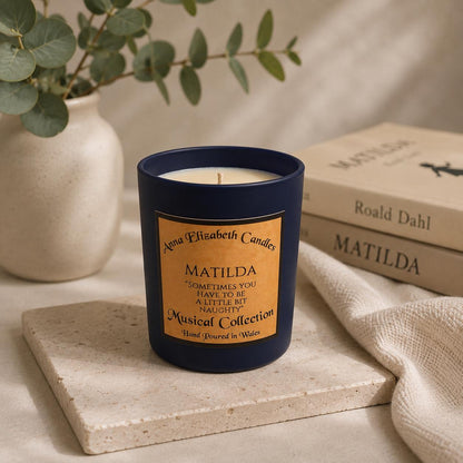 Personalised Matilda Candle, Book Lover Gift, Musical Theatre Gift, Personalised Candle, Custom Gift