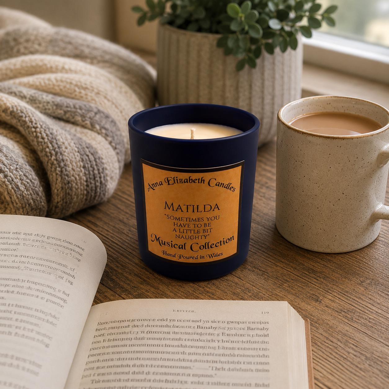 Personalised Matilda Candle, Book Lover Gift, Musical Theatre Gift, Personalised Candle, Custom Gift