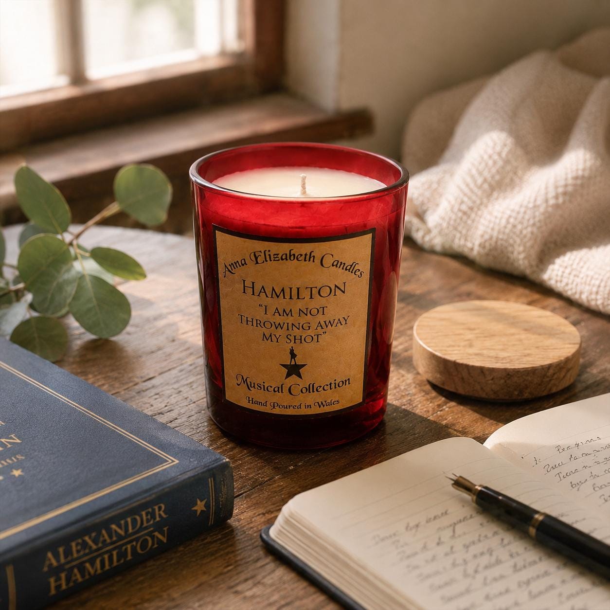 Hamilton Candle | Hamilton Musical Gift | Gift for Hamilton Fans | Musical Theatre Gift | Handmade Candle