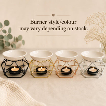 Wax Melt Starter Kit, Wax Burner & 3 Snap Bars, Home Fragrance Gift Set, Pick Your Favourite Scent