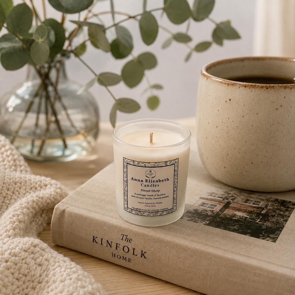 Mini Scented Candle, Small Scented Candle, Olive Wax Candle, Refillable Candle, Home Fragrance Gift