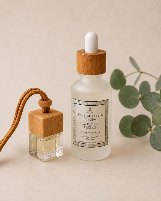 Car Air Freshener with Refill Oil, Refillable Car Air Freshener, Hanging Car Air Freshener Set, Long Lasting Car Scent