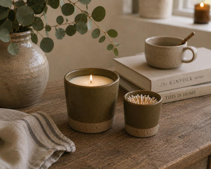 Refillable Ceramic Candle, Large Handmade Candle, Ceramic Candle Gift, Home Fragrance, Candle Insert, Luxury Candle
