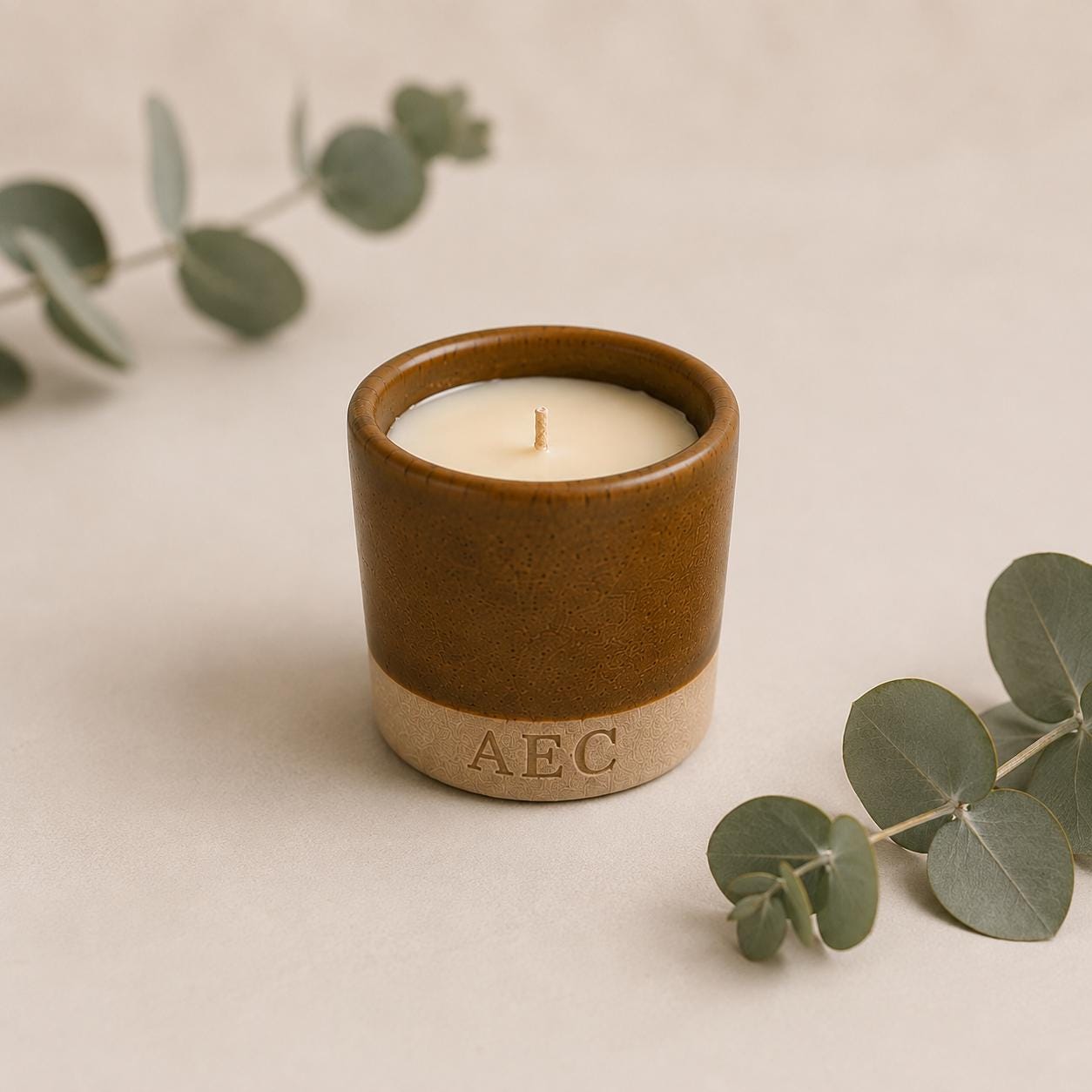 Mini Ceramic Candle, Refillable Candle, Handmade Ceramic Candle, Home Fragrance, Ceramic Candle Gift, Candle Insert, Luxury Candle