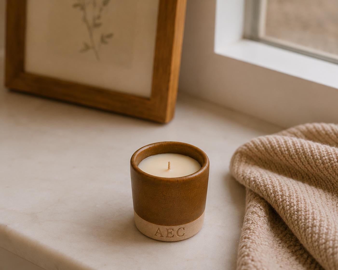 Mini Ceramic Candle, Refillable Candle, Handmade Ceramic Candle, Home Fragrance, Ceramic Candle Gift, Candle Insert, Luxury Candle