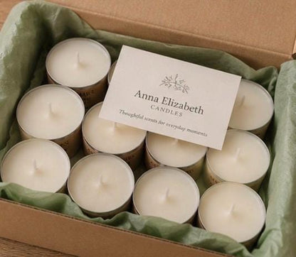 Scented Tealights, 15 Handmade Tealights, Tealight Gift Box, Home Fragrance, Letterbox Gift, Candle Sampler, Tealight Candles