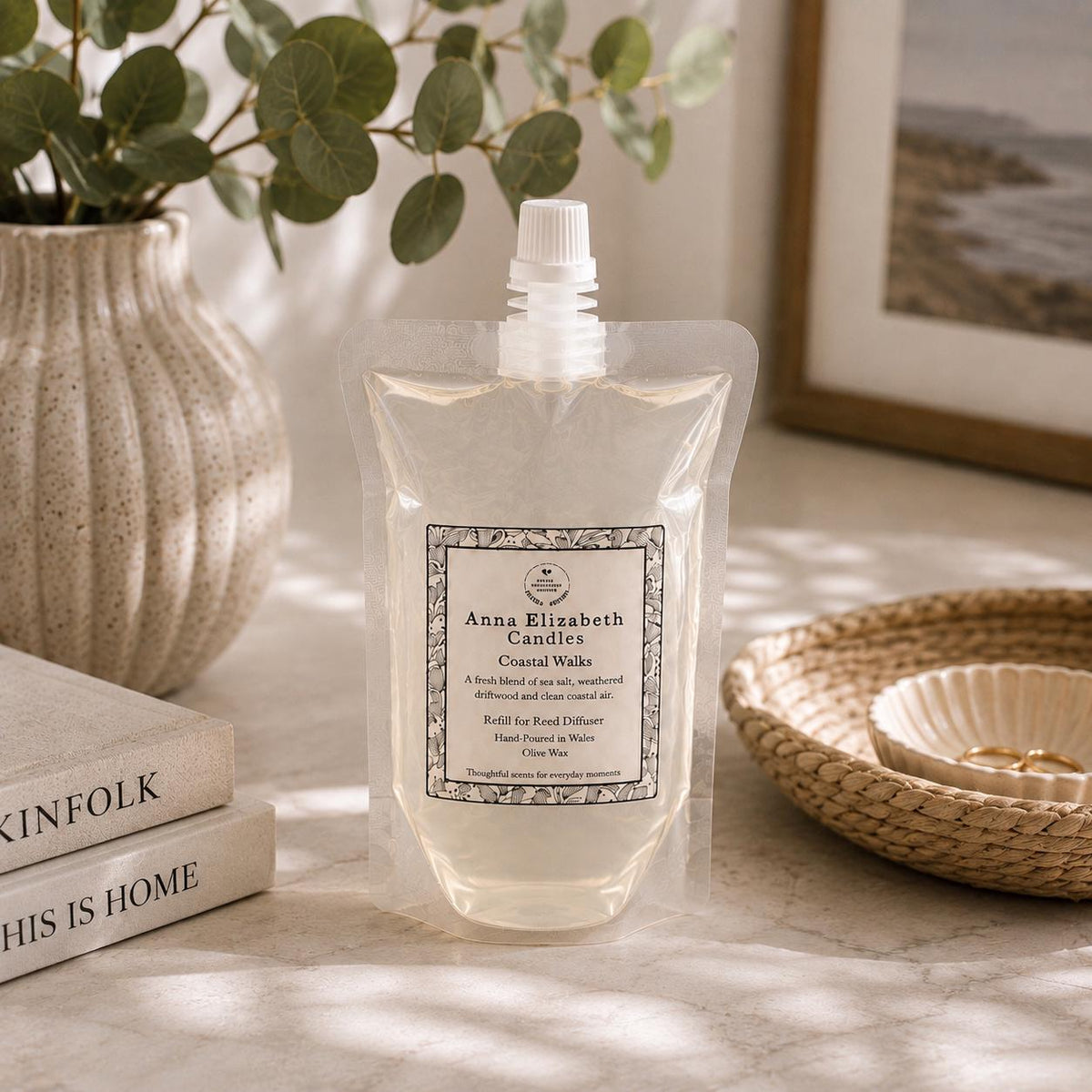 Reed Diffuser Refill Pouch, Diffuser Refill Oil, Home Fragrance Refill, Long Lasting Room Scent, Eco Friendly Refill