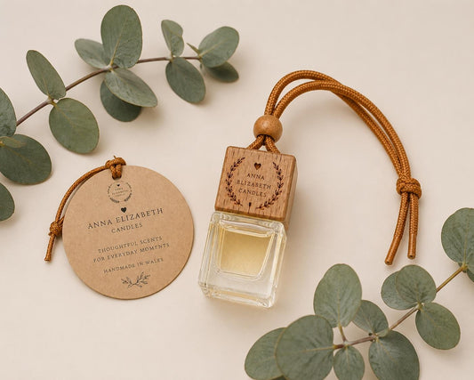 Car Air Freshener, Refillable Hanging Car Diffuser, Long Lasting Fragrance, Eco Friendly, Reusable