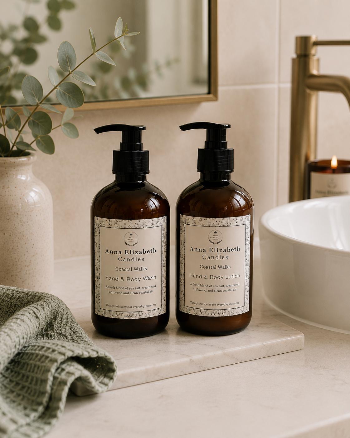 Hand Wash and Lotion Set, Scented Body Wash, Hand Lotion Set, Bathroom Set, Home Fragrance, Luxury Gift Set, Body Care Gift Set