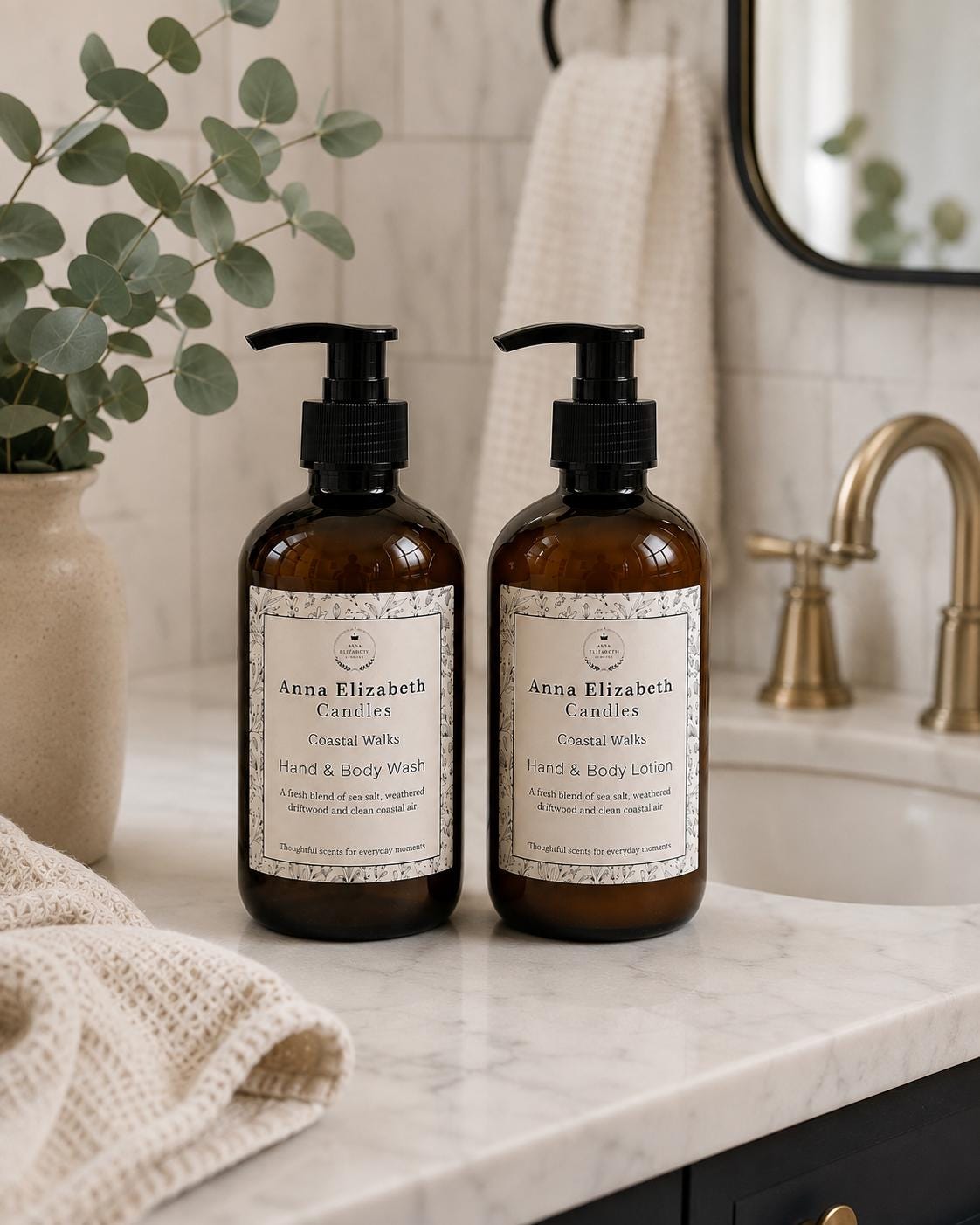 Hand Wash and Lotion Set, Scented Body Wash, Hand Lotion Set, Bathroom Set, Home Fragrance, Luxury Gift Set, Body Care Gift Set