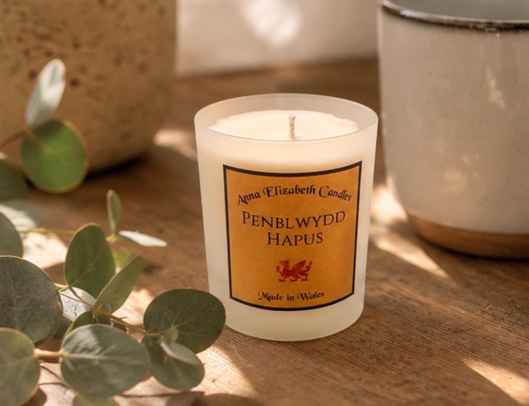 Penblwydd Hapus Candle, Welsh Birthday Gift, Personalised Candle, Large Scented Candle, Unique Welsh Gift