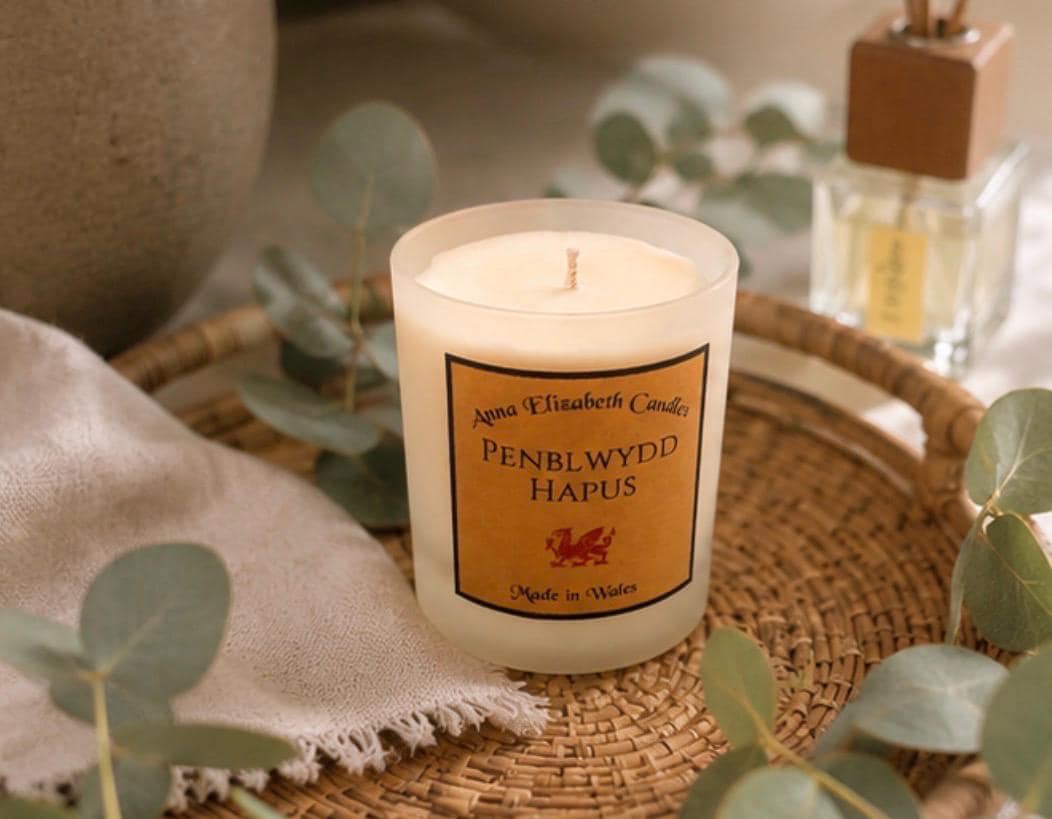Penblwydd Hapus Candle, Welsh Birthday Gift, Personalised Candle, Large Scented Candle, Unique Welsh Gift