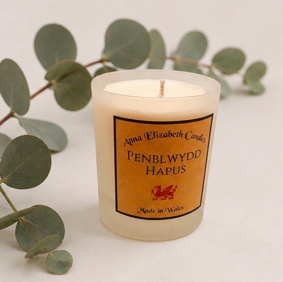Penblwydd Hapus Candle, Welsh Birthday Gift, Personalised Candle, Large Scented Candle, Unique Welsh Gift