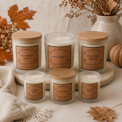 Autumn Scented Candle, Handmade Candle, Refillable Candle, Pumpkin Spice Candle, Home Fragrance, Autumn Decor