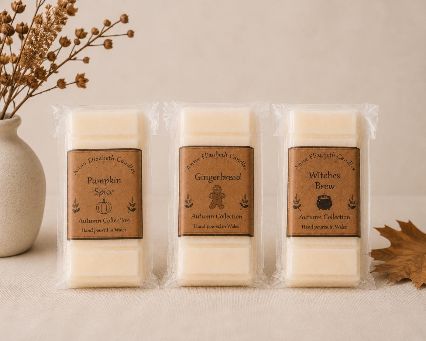 Autumn Wax Melts, Pumpkin Spice Wax Melts, Handmade Wax Melts, Home Fragrance, Scented Wax Melts, Autumn Collection