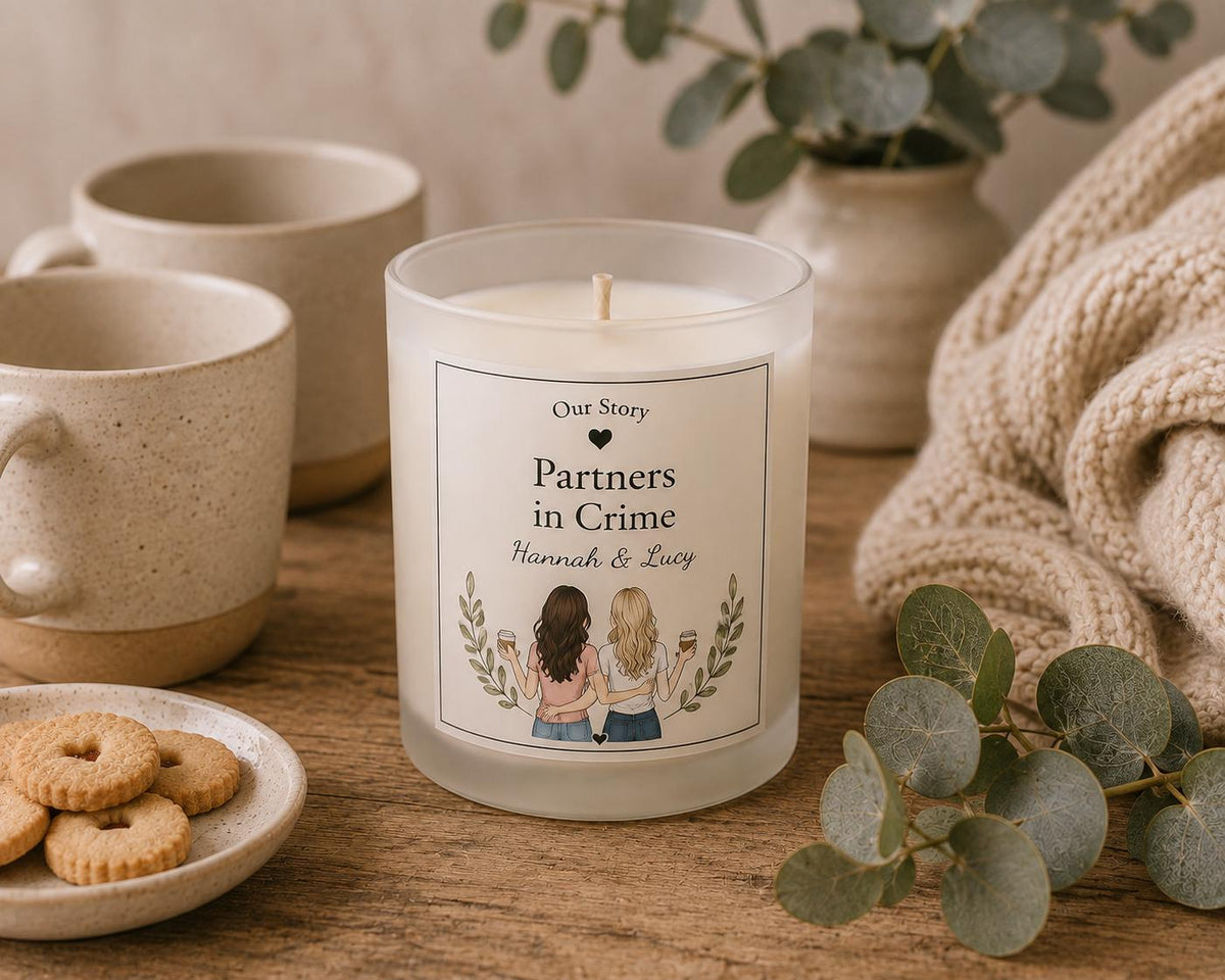 Personalised Friendship Candle, Best Friend Gift, Custom Candle, Friendship Gift, Handmade in Wales