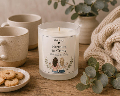 Personalised Friendship Candle, Best Friend Gift, Custom Candle, Friendship Gift, Handmade in Wales