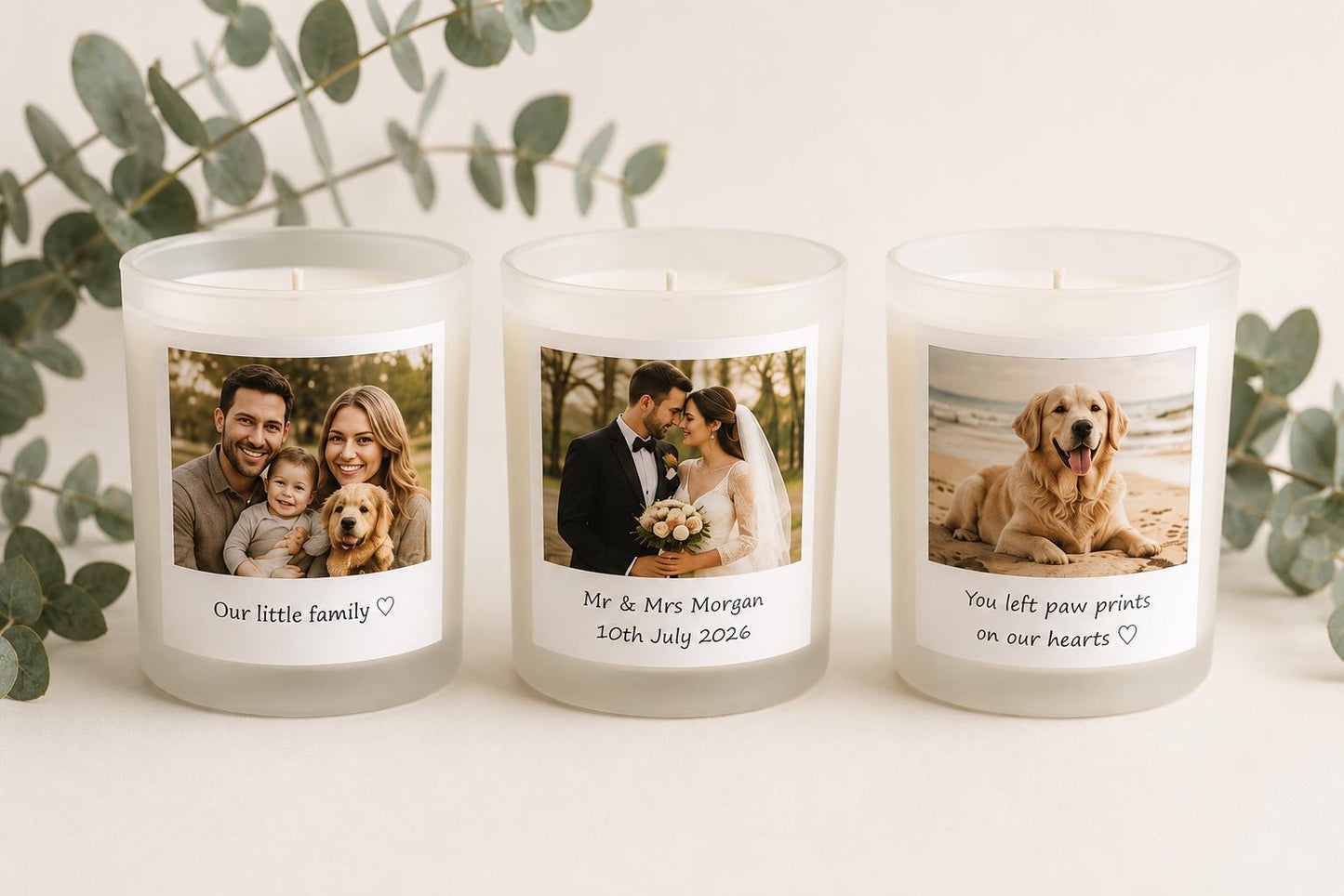 Personalised Photo Candle, Custom Photo Gift, Candle with Picture, Personalised Candle, Gift for Any Occasion