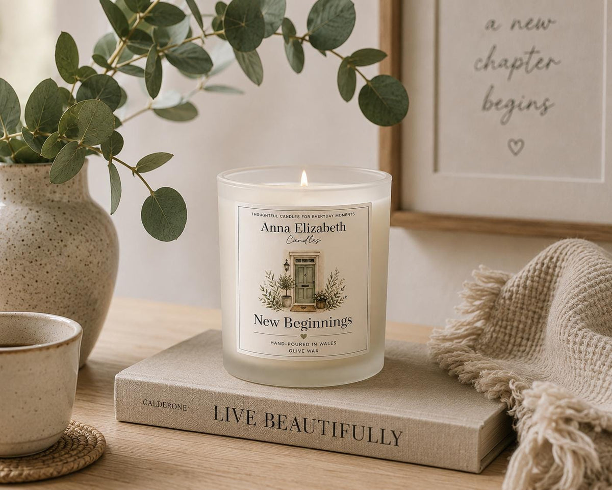 New Home Candle, New Beginnings Gift, Housewarming Gift, New House Gift, First Home Gift, Moving House Present, Handmade Candle