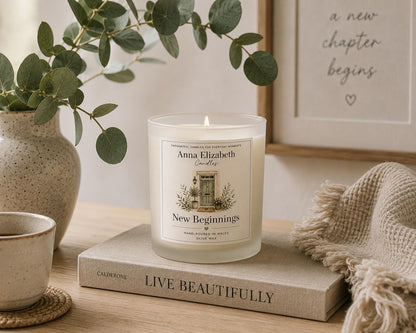 New Home Candle, New Beginnings Gift, Housewarming Gift, New House Gift, First Home Gift, Moving House Present, Handmade Candle