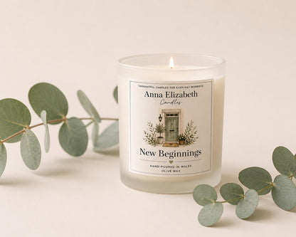 New Home Candle, New Beginnings Gift, Housewarming Gift, New House Gift, First Home Gift, Moving House Present, Handmade Candle