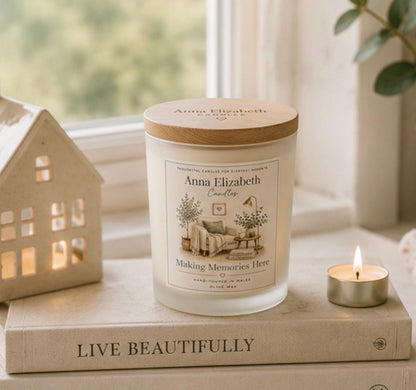New Home Candle, Housewarming Gift, Making Memories Here, New House Gift, First Home Gift, Gift for Couple, Handmade Candle